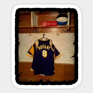 BRYANT #8 Jersey in Locker Room Sticker